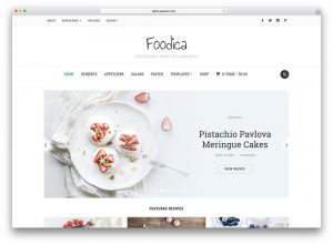 foodica simple food blog theme