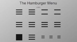 hamburger menu icons