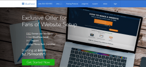 Bluehost landing page screenshot