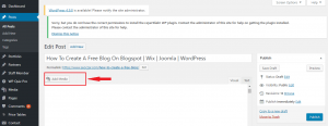 add media in a wordpress post